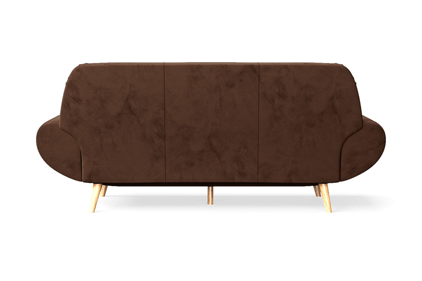 Serina 3 Seater Sofa Coffee Brown Velvet