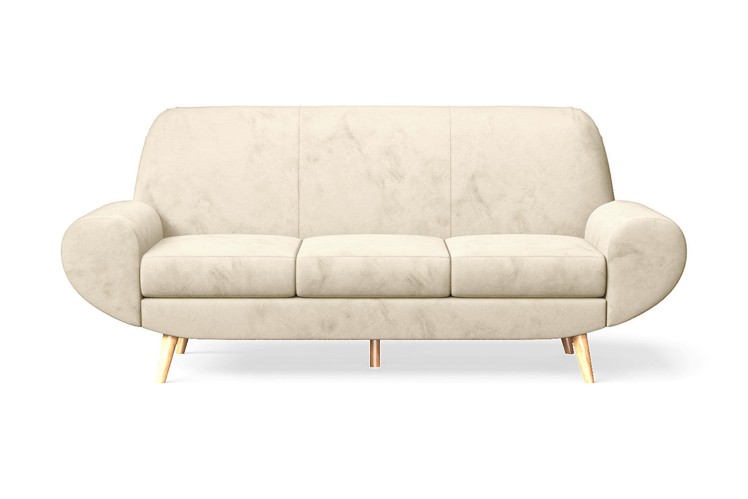 Serina 3 Seater Sofa Cream Velvet