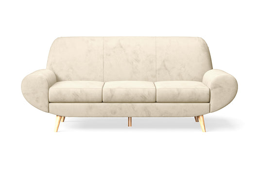 Serina 3 Seater Sofa Cream Velvet