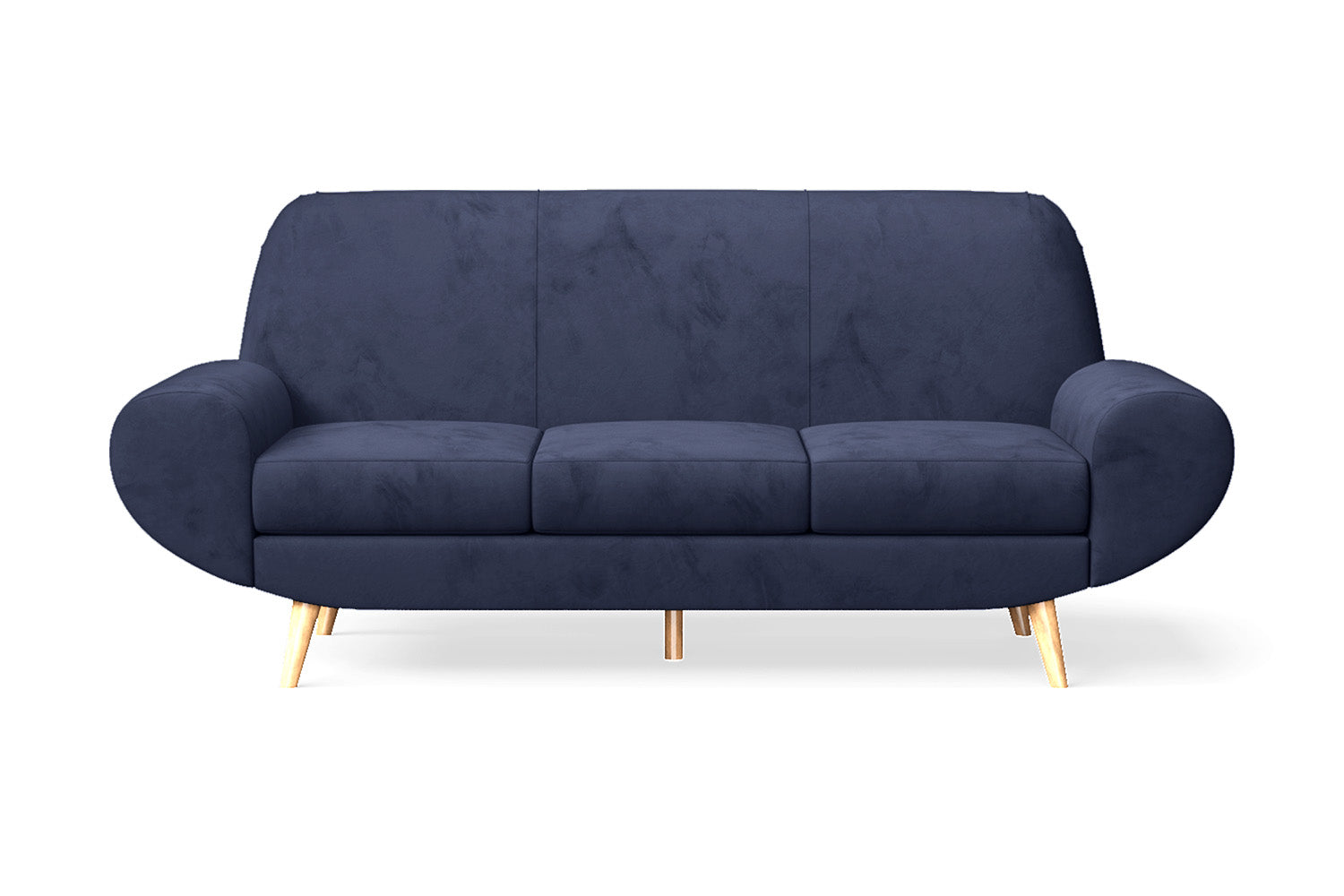 Serina 3 Seater Sofa Dark Blue Velvet