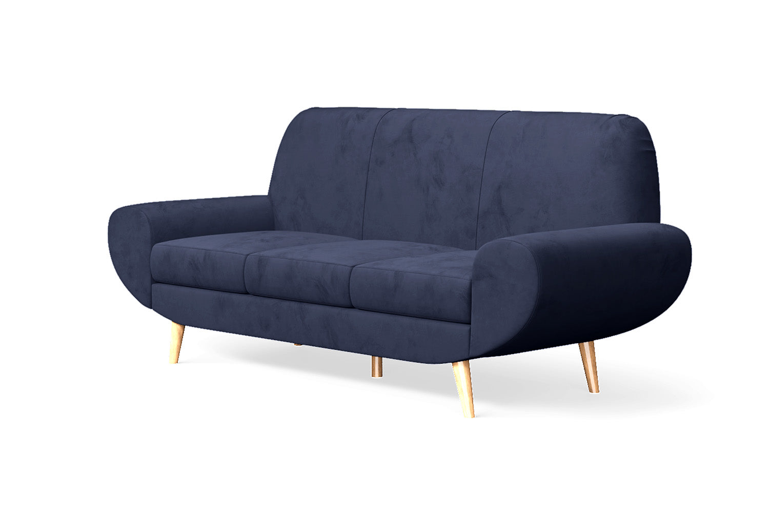 Serina 3 Seater Sofa Dark Blue Velvet