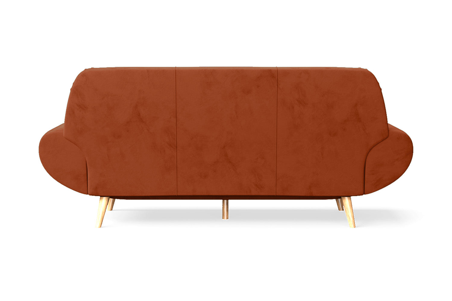 Serina 3 Seater Sofa Orange Velvet