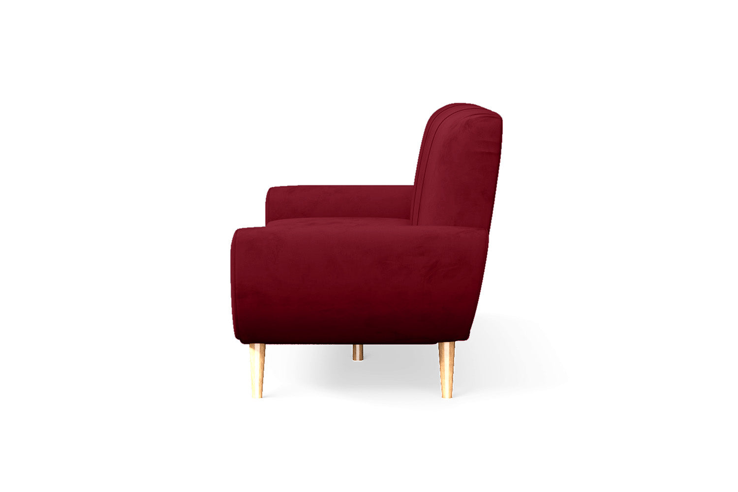 Serina 3 Seater Sofa Red Velvet