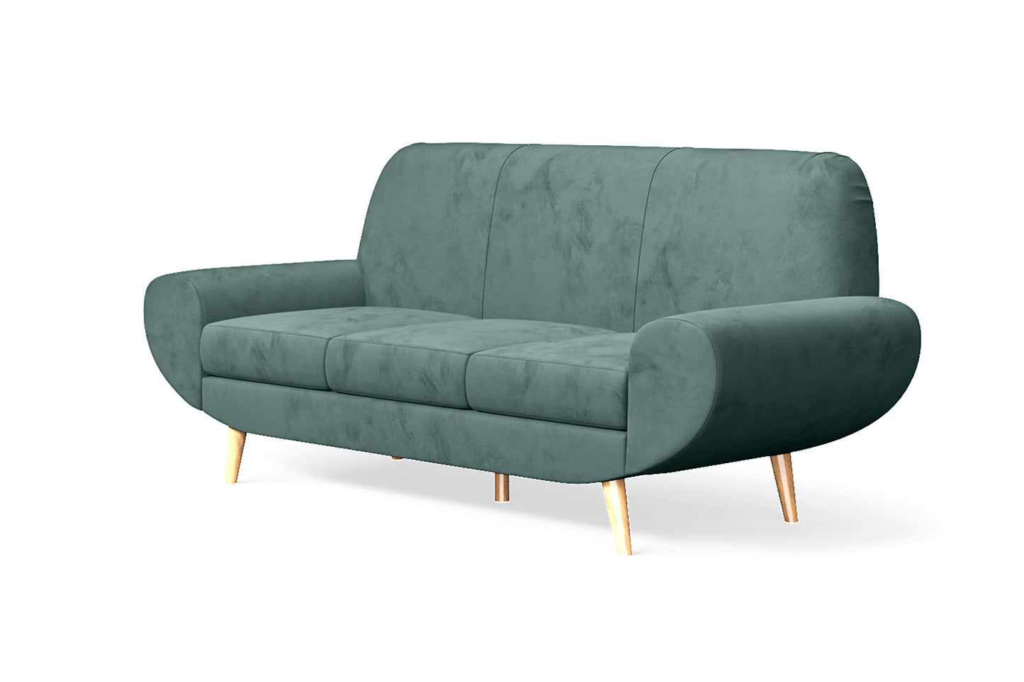 Serina 3 Seater Sofa Teal Velvet