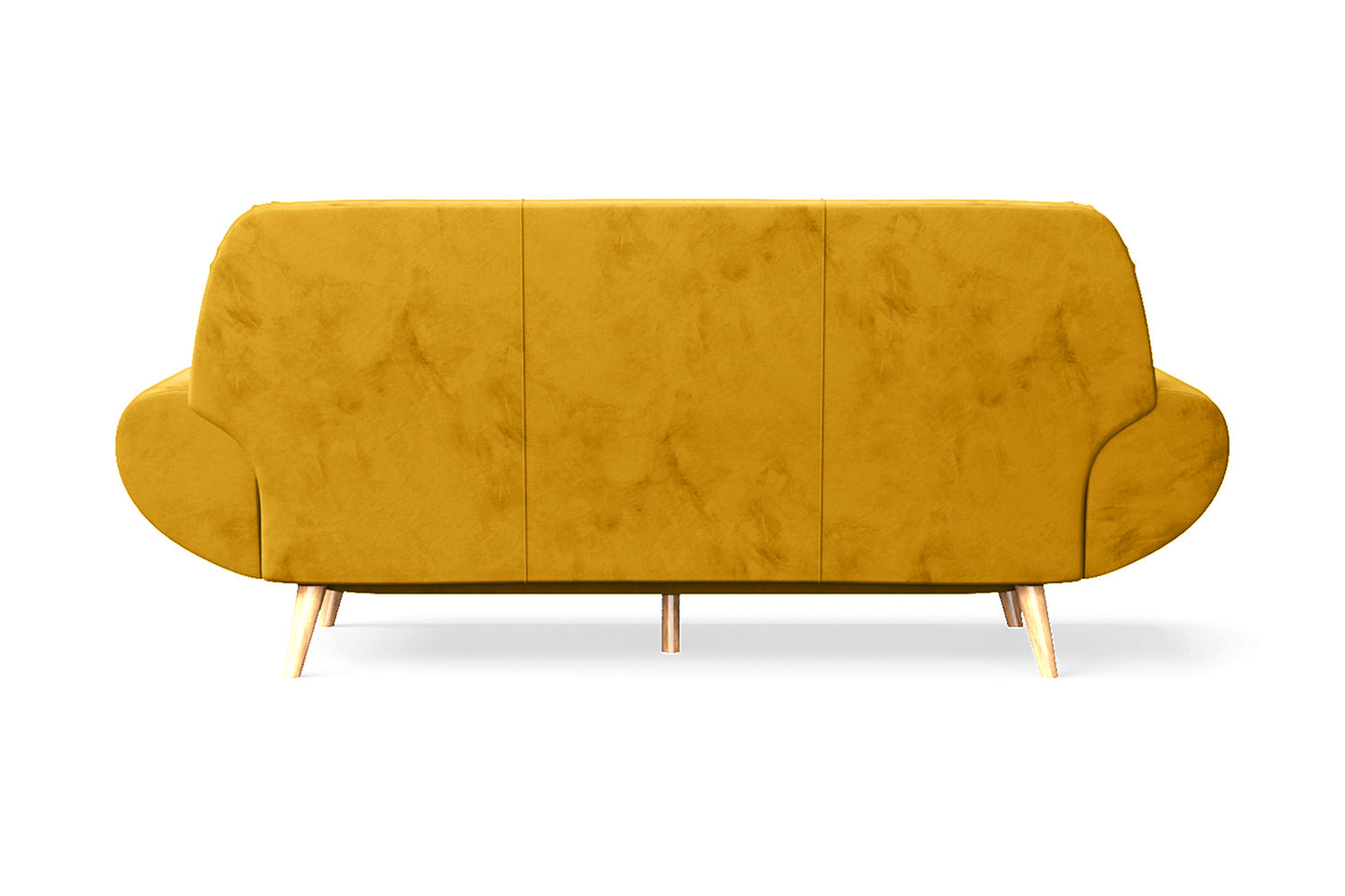 Serina 3 Seater Sofa Yellow Velvet