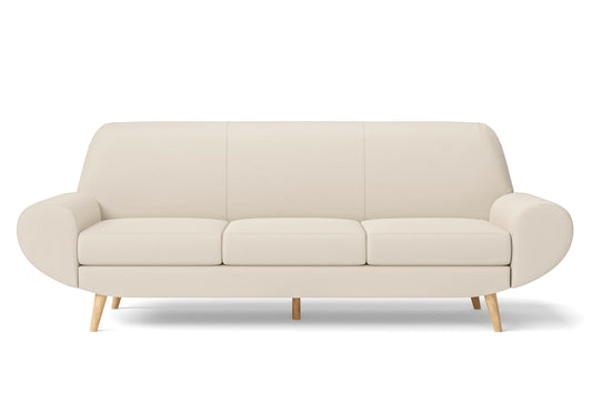 Serina 4 Seater Sofa Cream Leather