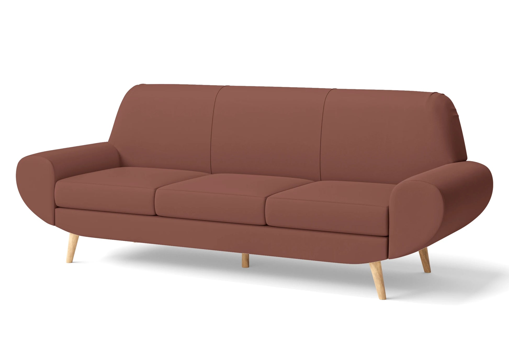 Serina 4 Seater Sofa Mauve Leather