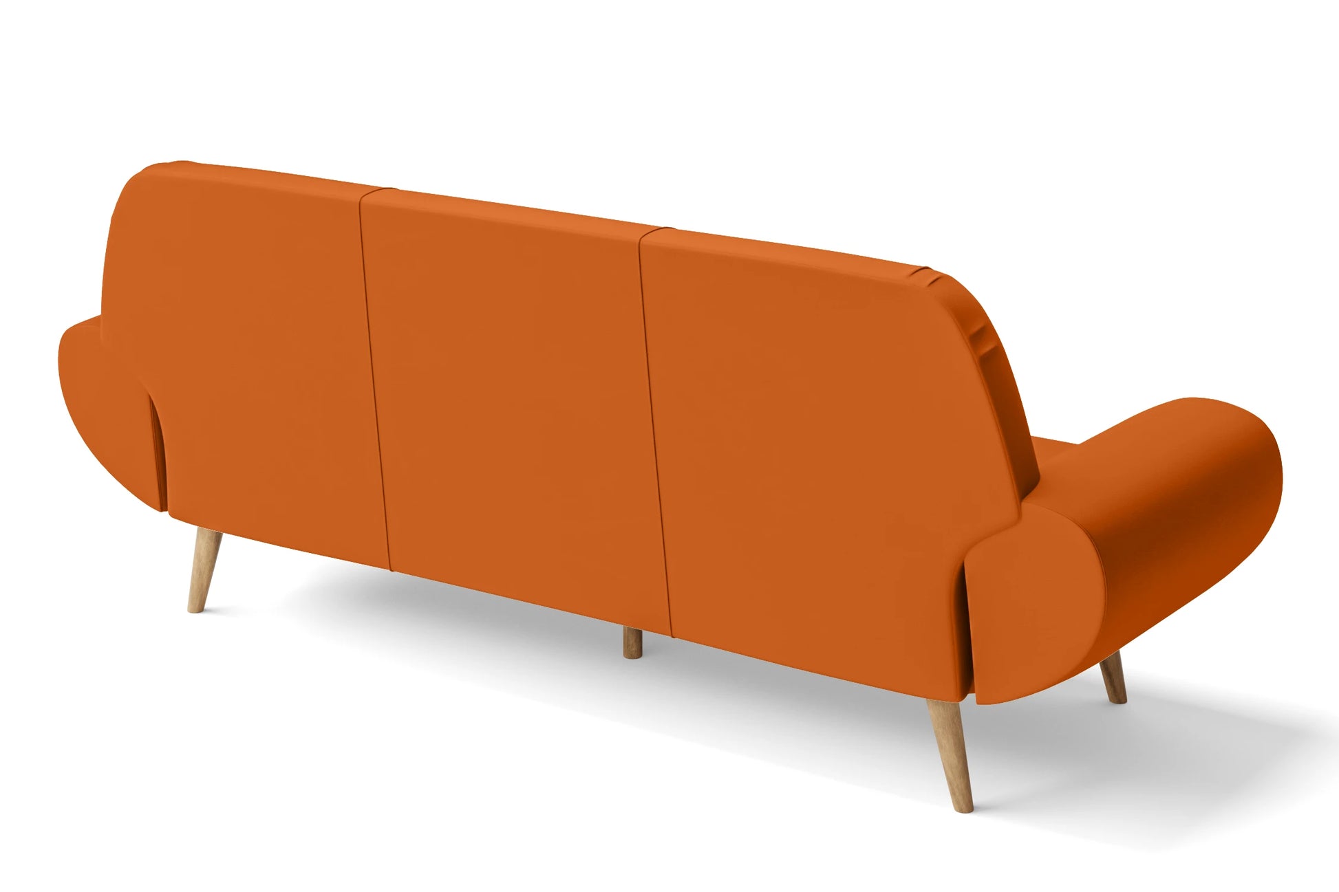 Serina 4 Seater Sofa Orange Leather