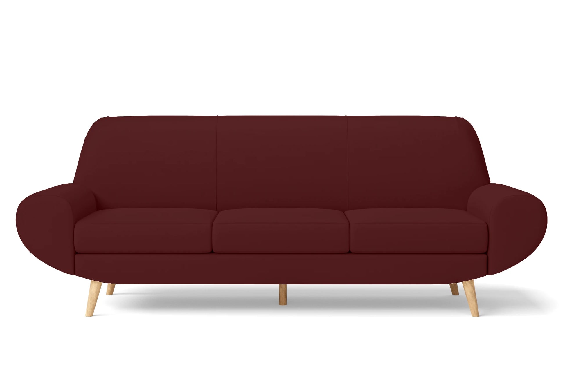 Serina 4 Seater Sofa Red Leather