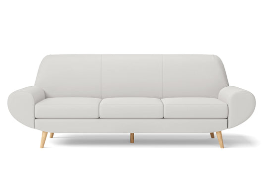 Serina 4 Seater Sofa White Leather