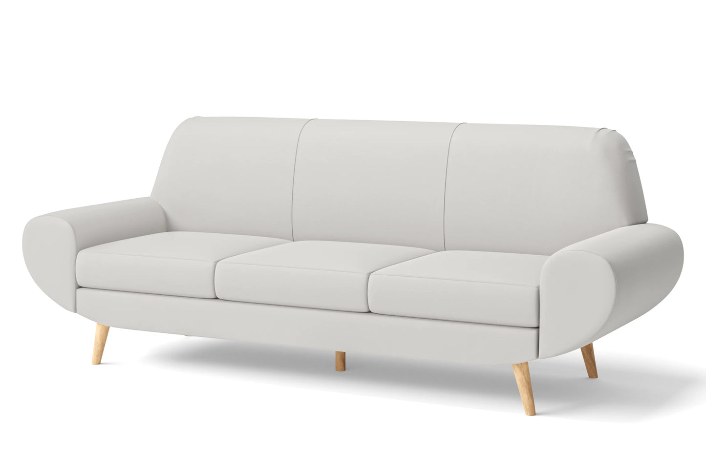 Serina 4 Seater Sofa White Leather