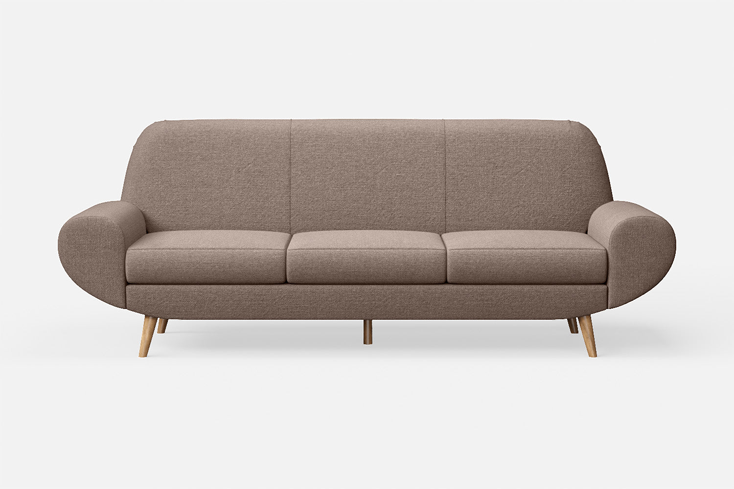 Serina 4 Seater Sofa Caramel Linen Fabric