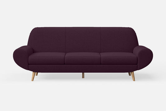 Serina 4 Seater Sofa Purple Linen Fabric