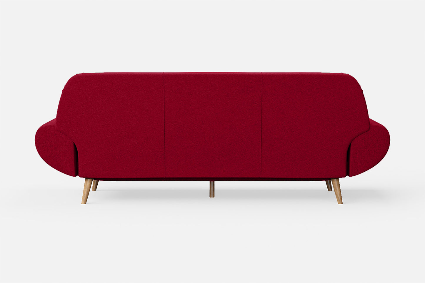 Serina 4 Seater Sofa Red Linen Fabric