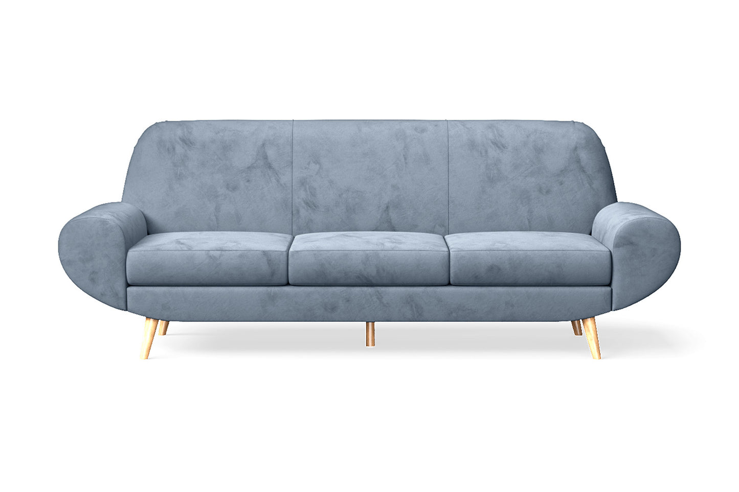 Serina 4 Seater Sofa Baby Blue Velvet