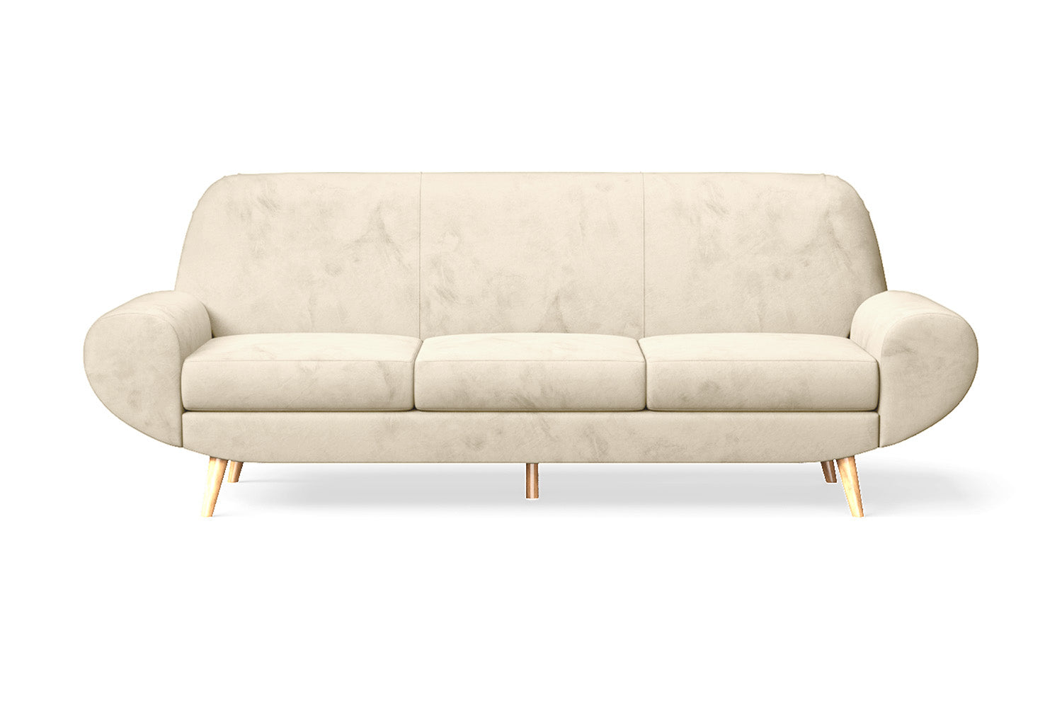 Serina 4 Seater Sofa Cream Velvet