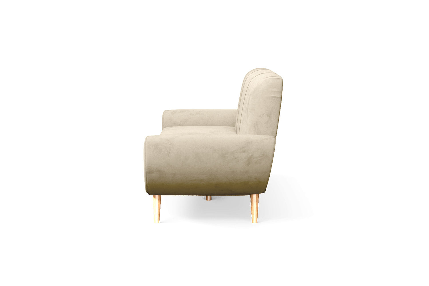 Serina 4 Seater Sofa Cream Velvet