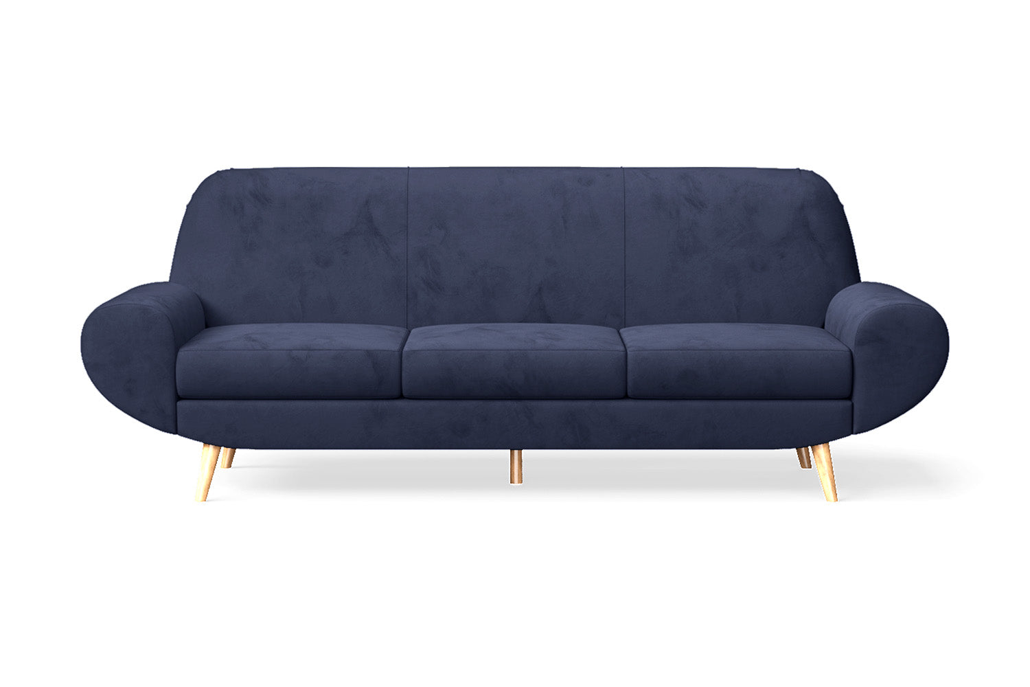 Serina 4 Seater Sofa Dark Blue Velvet