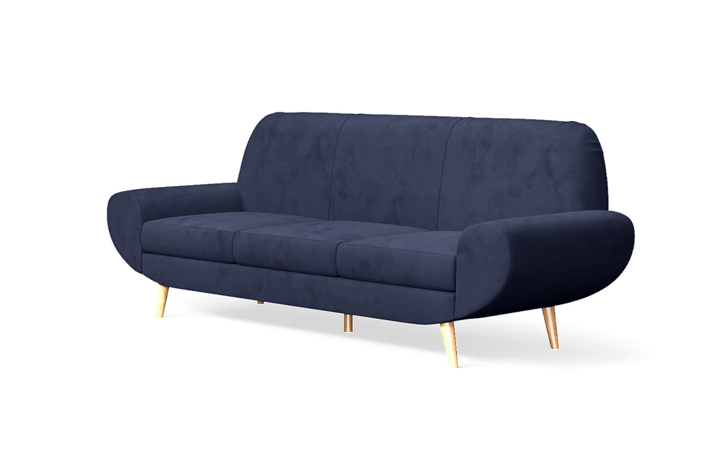 Serina 4 Seater Sofa Dark Blue Velvet