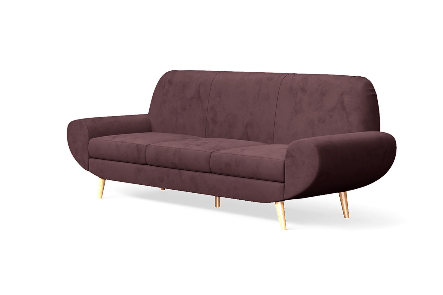 Serina 4 Seater Sofa Grape Velvet