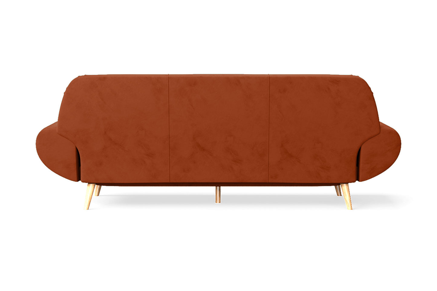 Serina 4 Seater Sofa Orange Velvet