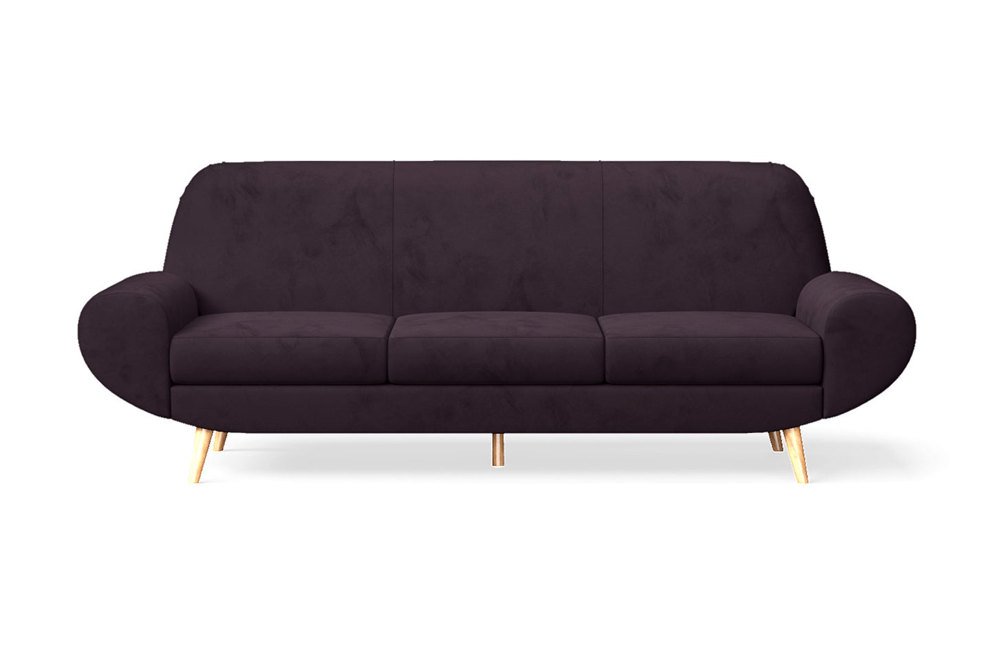 Serina 4 Seater Sofa Purple Velvet