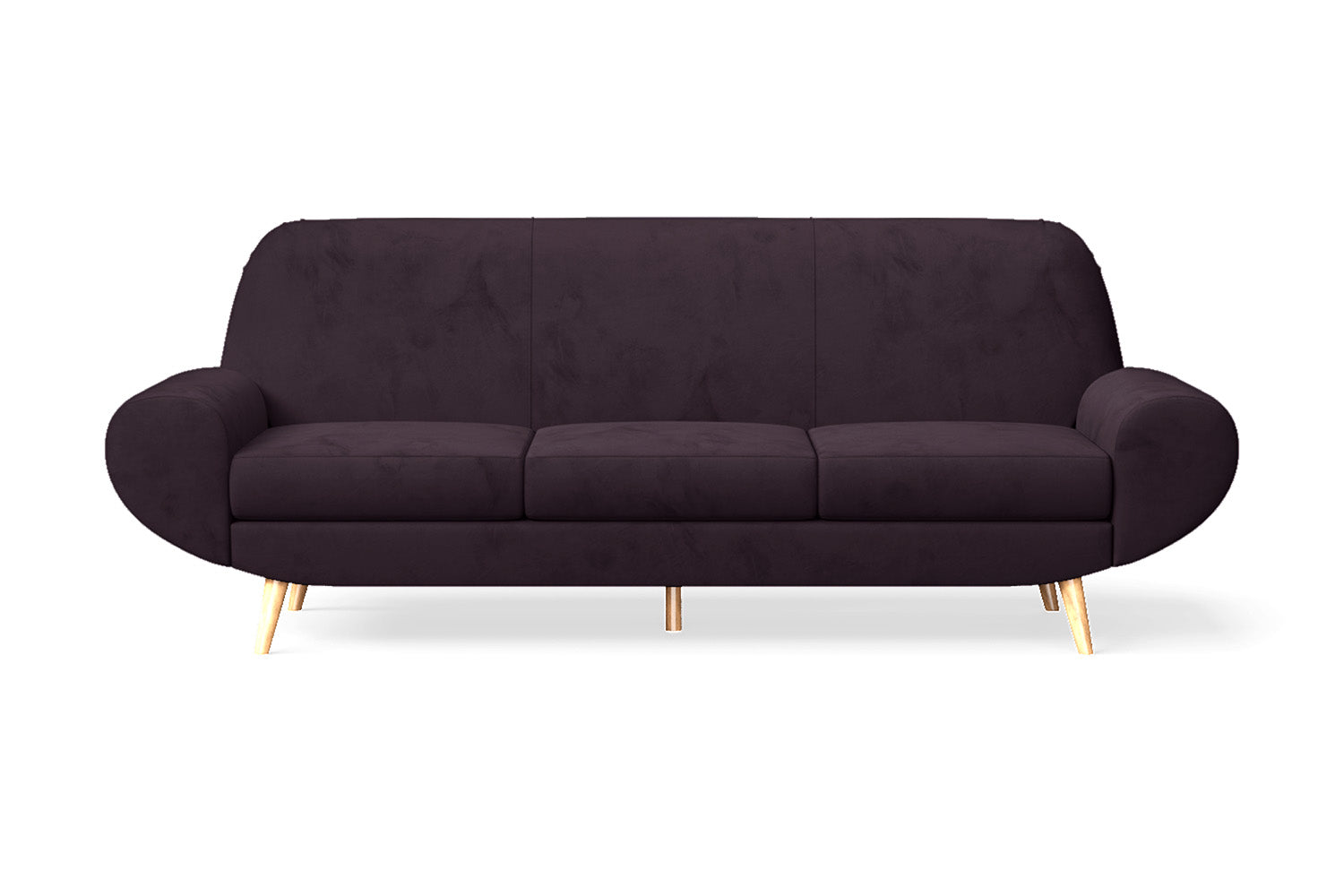 Serina 4 Seater Sofa Purple Velvet