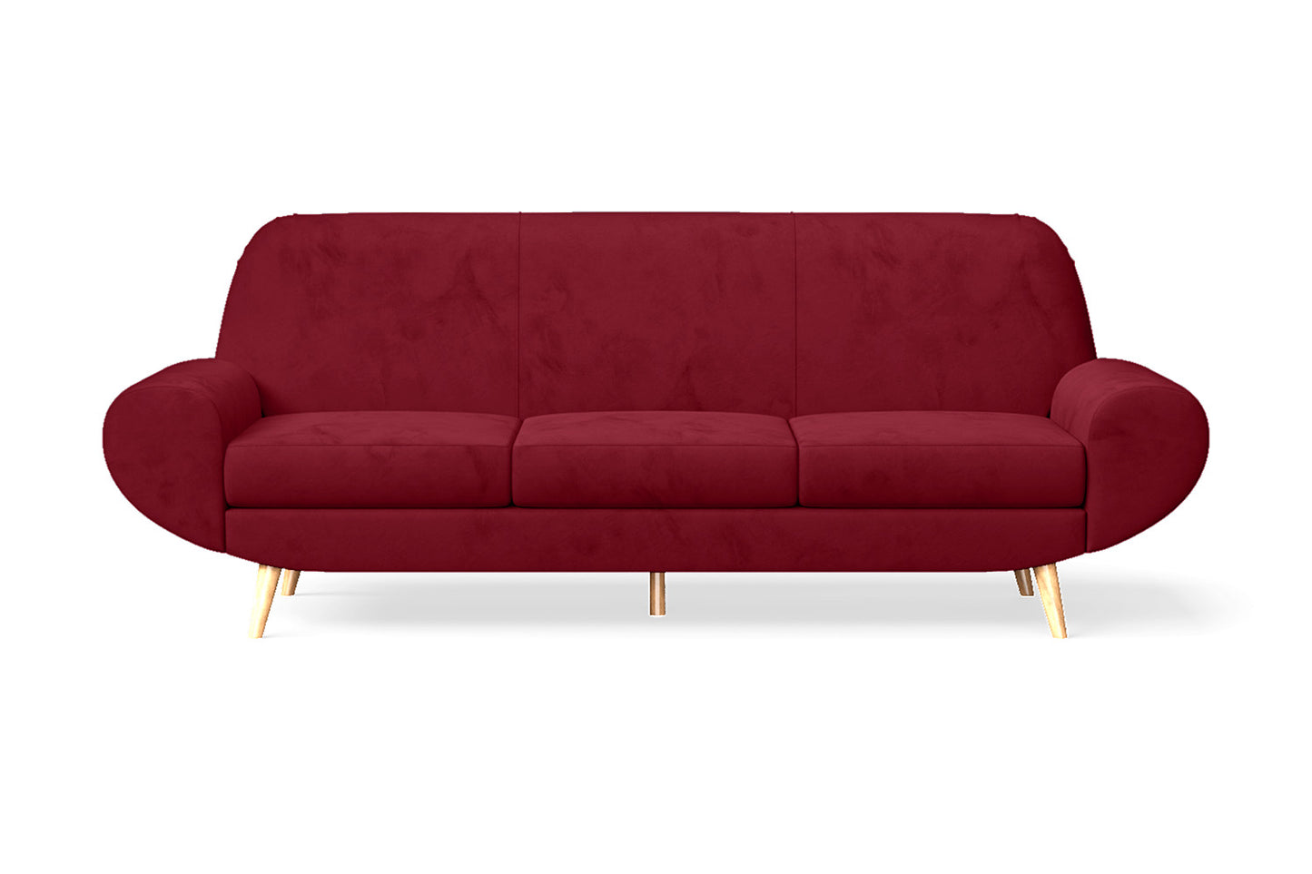 Serina 4 Seater Sofa Red Velvet