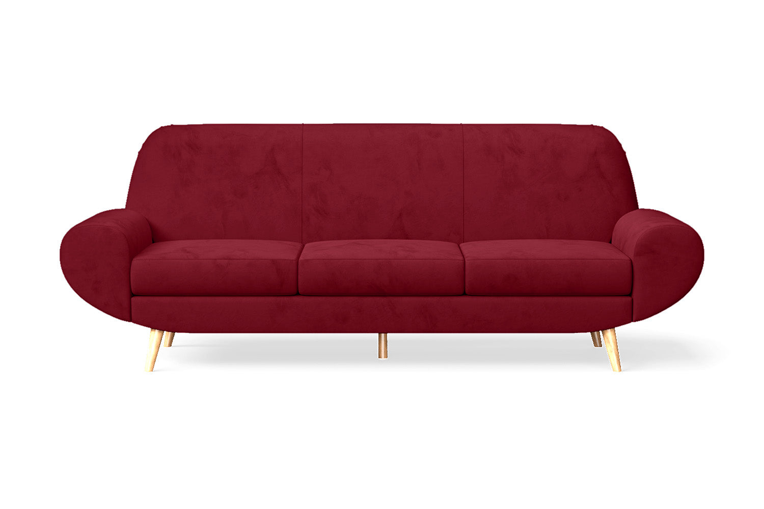 Serina 4 Seater Sofa Red Velvet