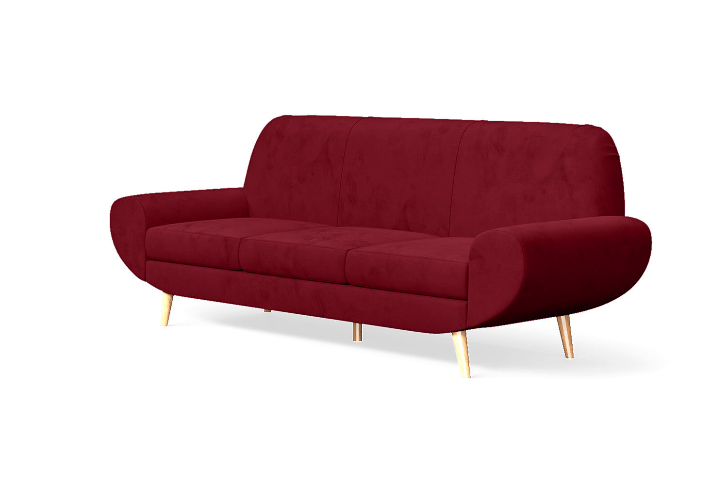 Serina 4 Seater Sofa Red Velvet