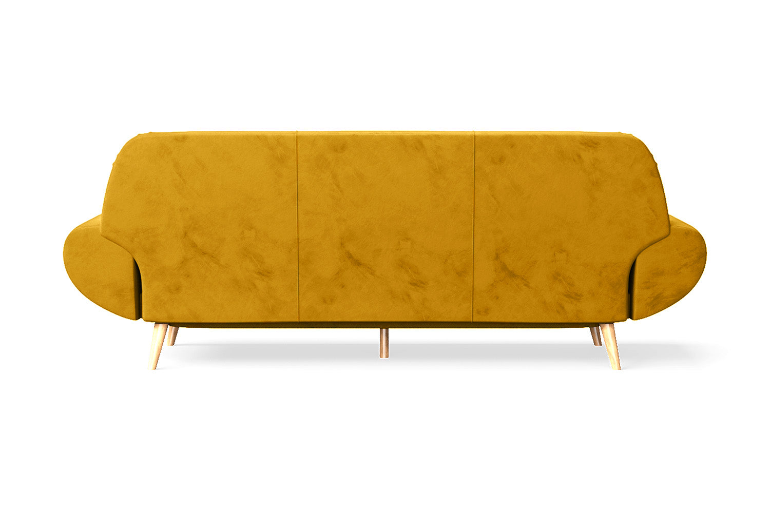 Serina 4 Seater Sofa Yellow Velvet