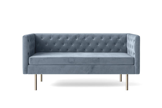 Spezia 2 Seater Sofa Baby Blue Velvet