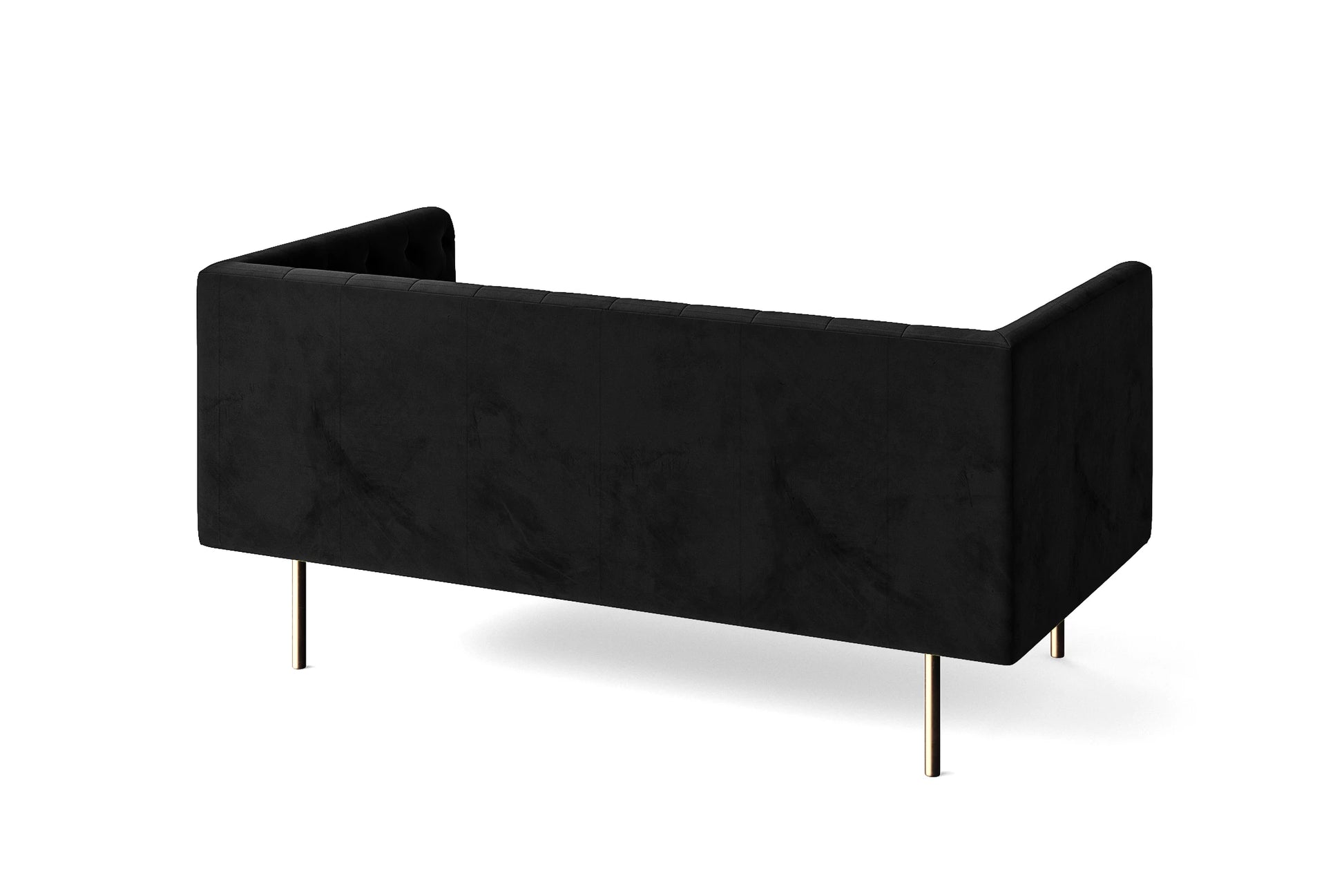 Spezia 2 Seater Sofa Black Velvet