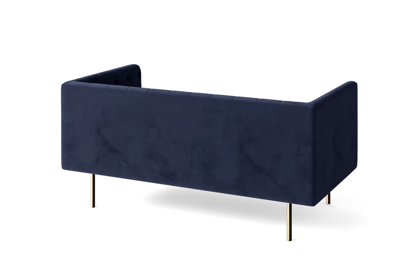 Spezia 2 Seater Sofa Dark Blue Velvet