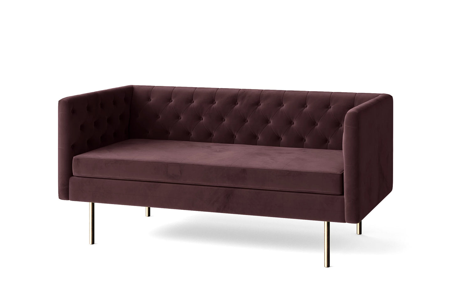 Spezia 2 Seater Sofa Grape Velvet