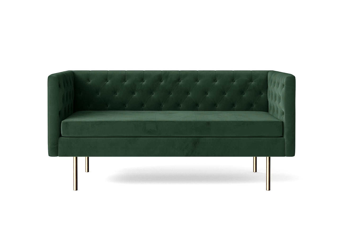 Spezia 2 Seater Sofa Green Velvet