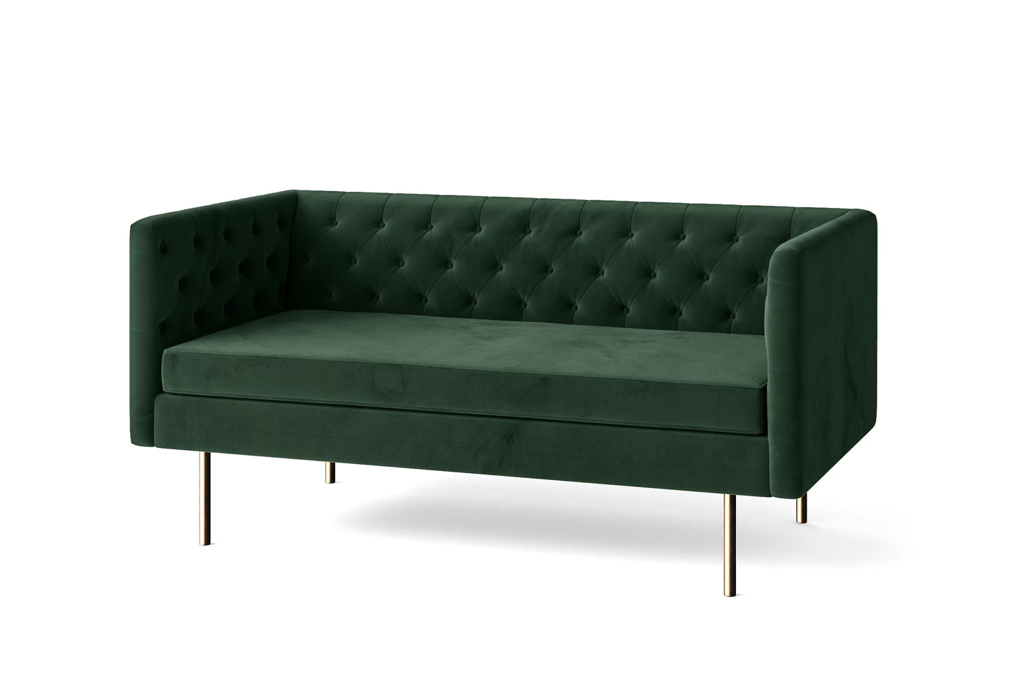 Spezia 2 Seater Sofa Green Velvet