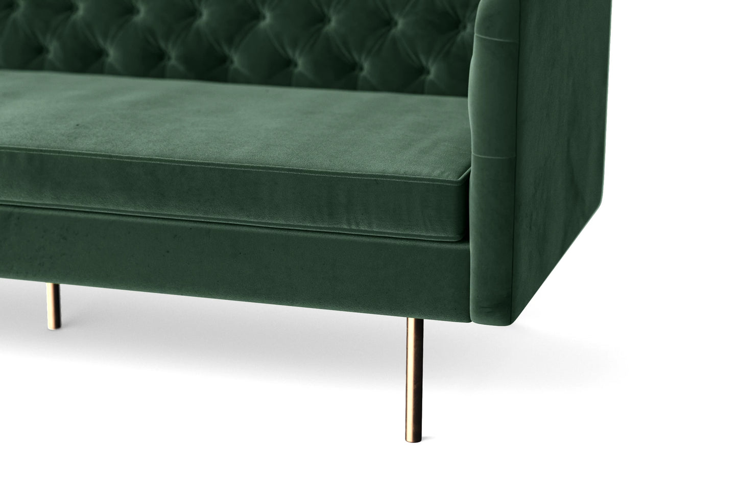 Spezia 2 Seater Sofa Green Velvet