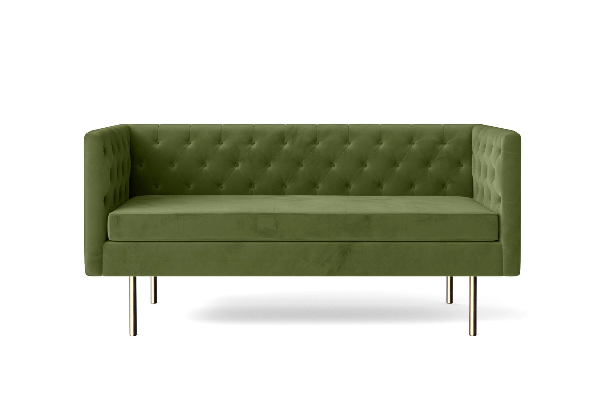 Spezia 2 Seater Sofa Lime Velvet