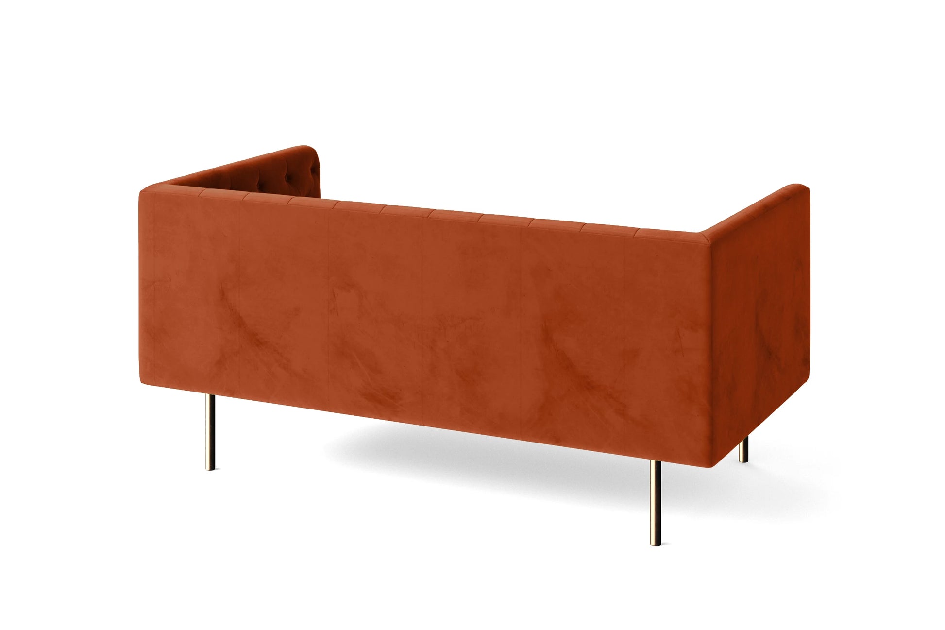 Spezia 2 Seater Sofa Orange Velvet