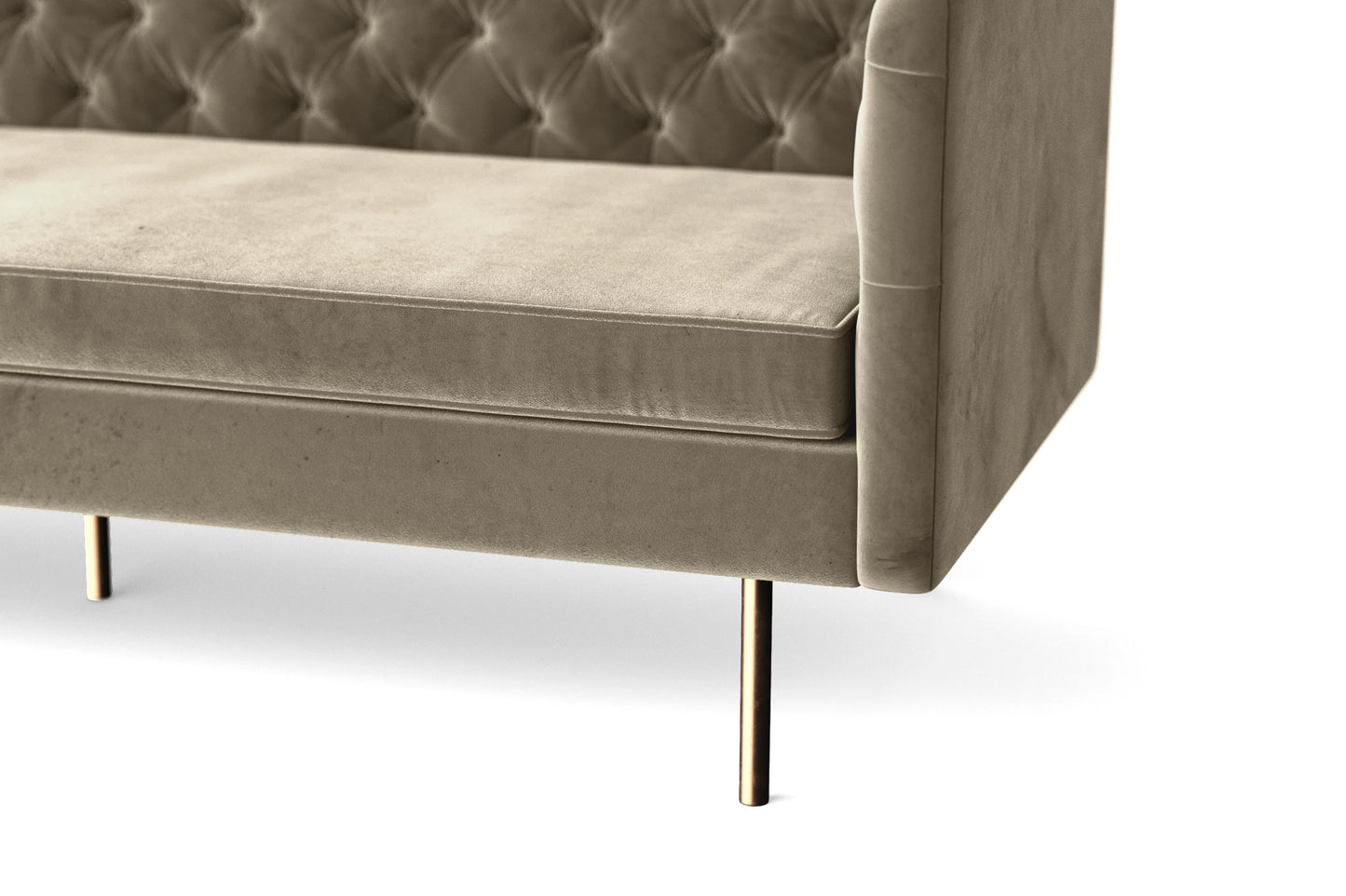 Spezia 2 Seater Sofa Sand Velvet