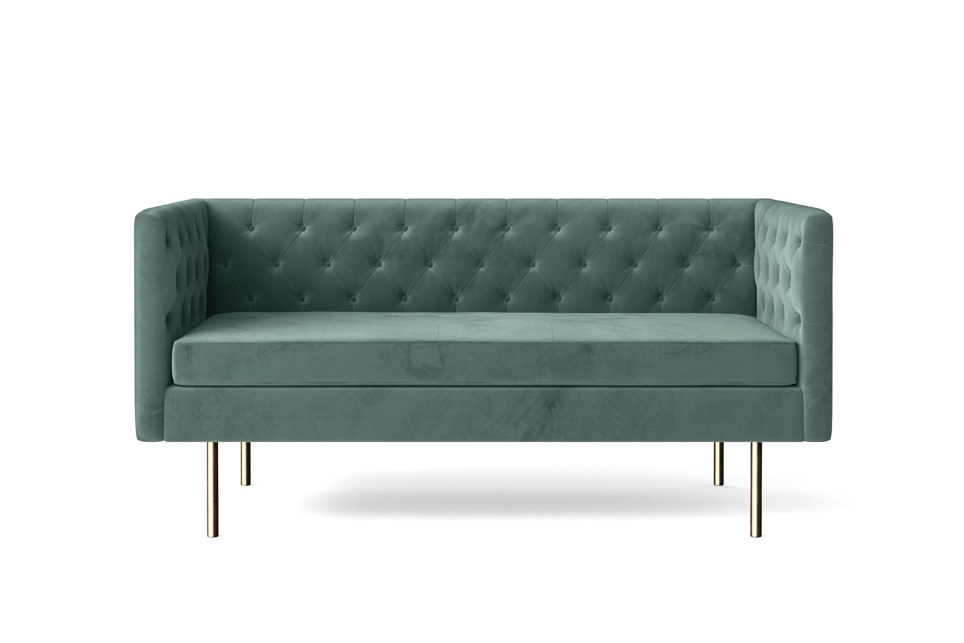 Spezia 2 Seater Sofa Teal Velvet