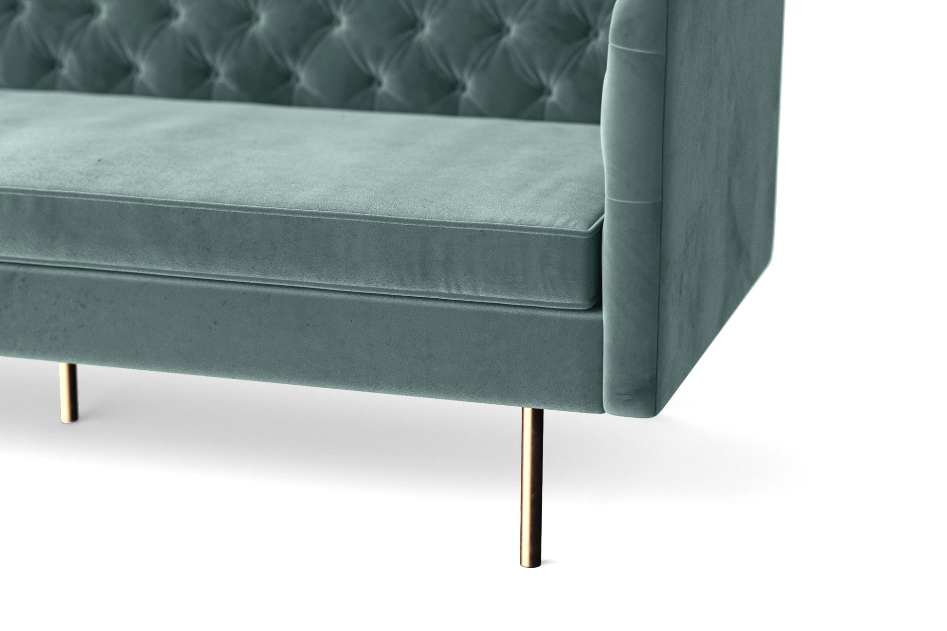 Spezia 2 Seater Sofa Teal Velvet