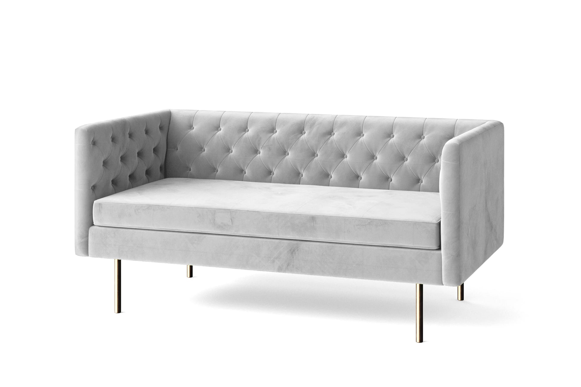 Spezia 2 Seater Sofa White Velvet