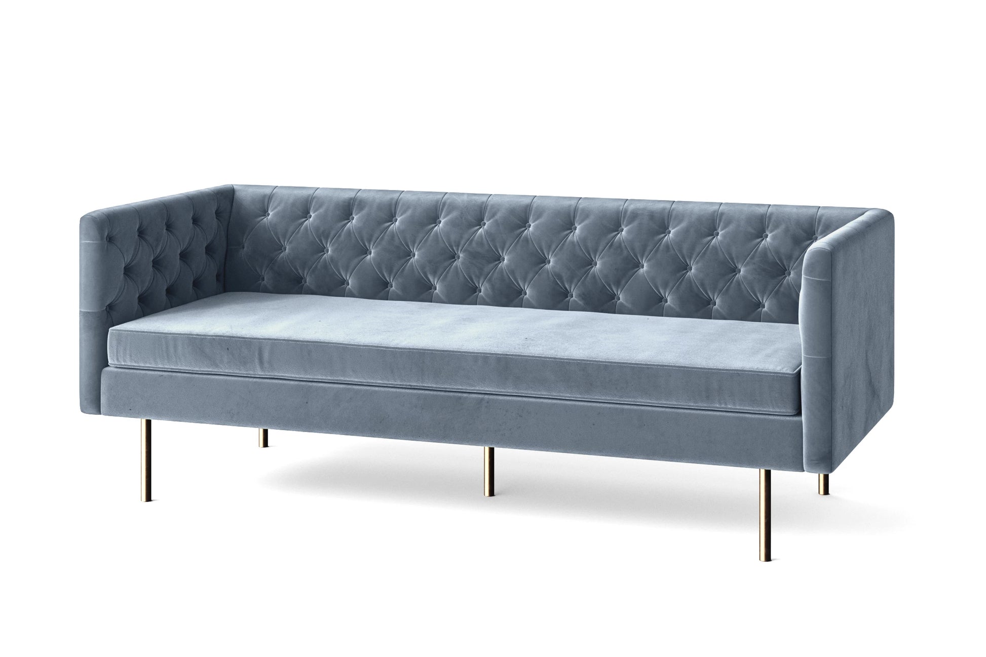 Spezia 3 Seater Sofa Baby Blue Velvet