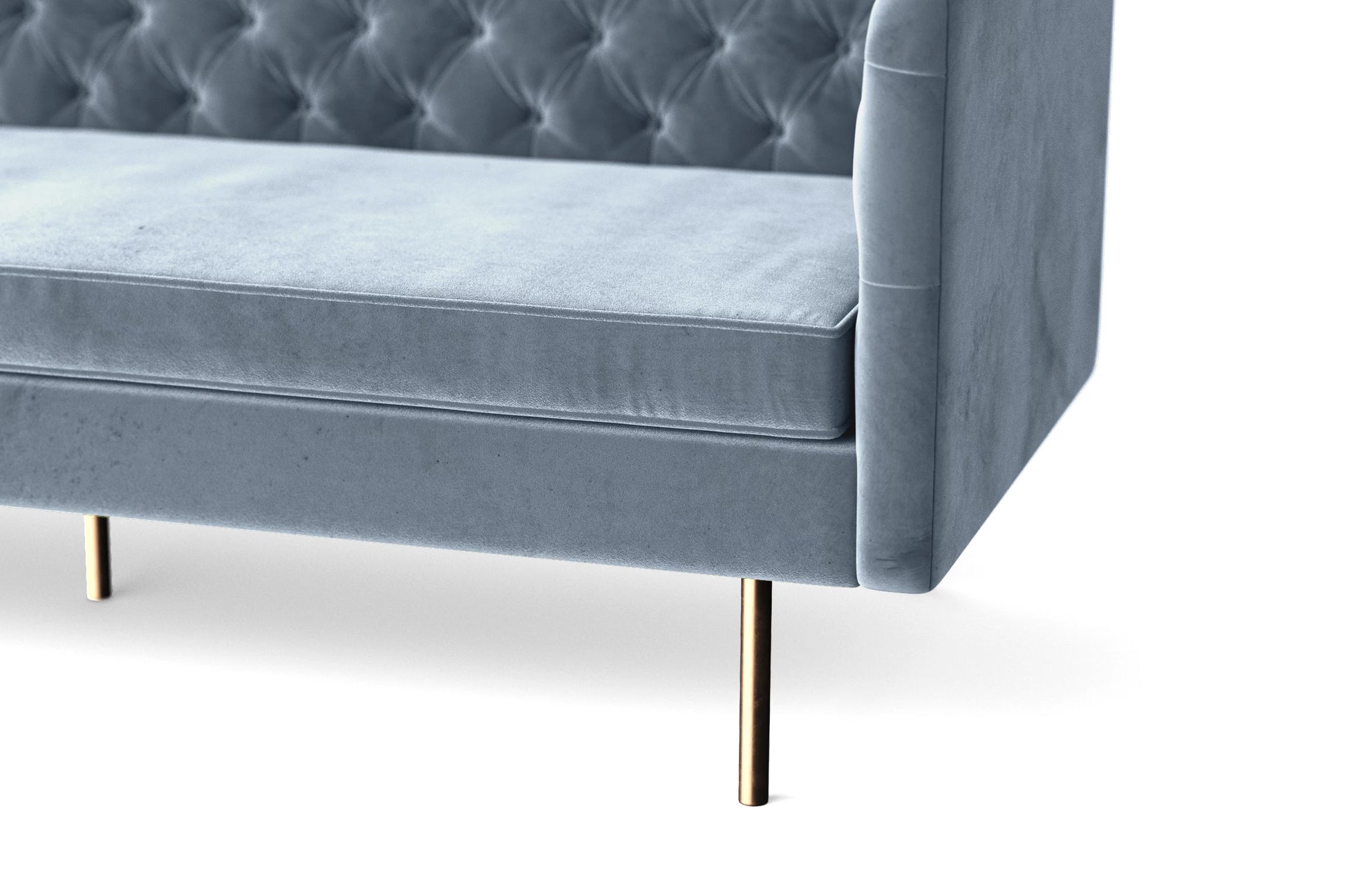 Spezia 3 Seater Sofa Baby Blue Velvet