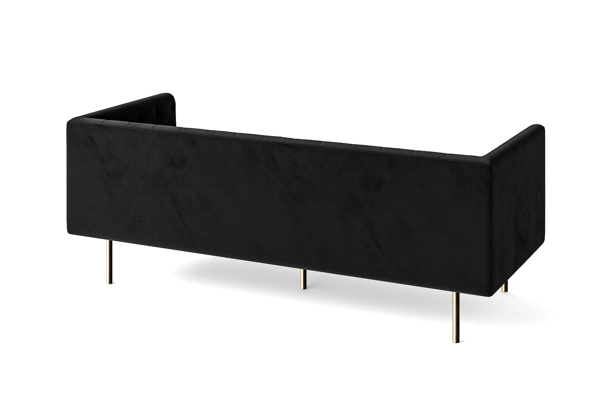 Spezia 3 Seater Sofa Black Velvet