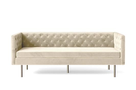 Spezia 3 Seater Sofa Cream Velvet