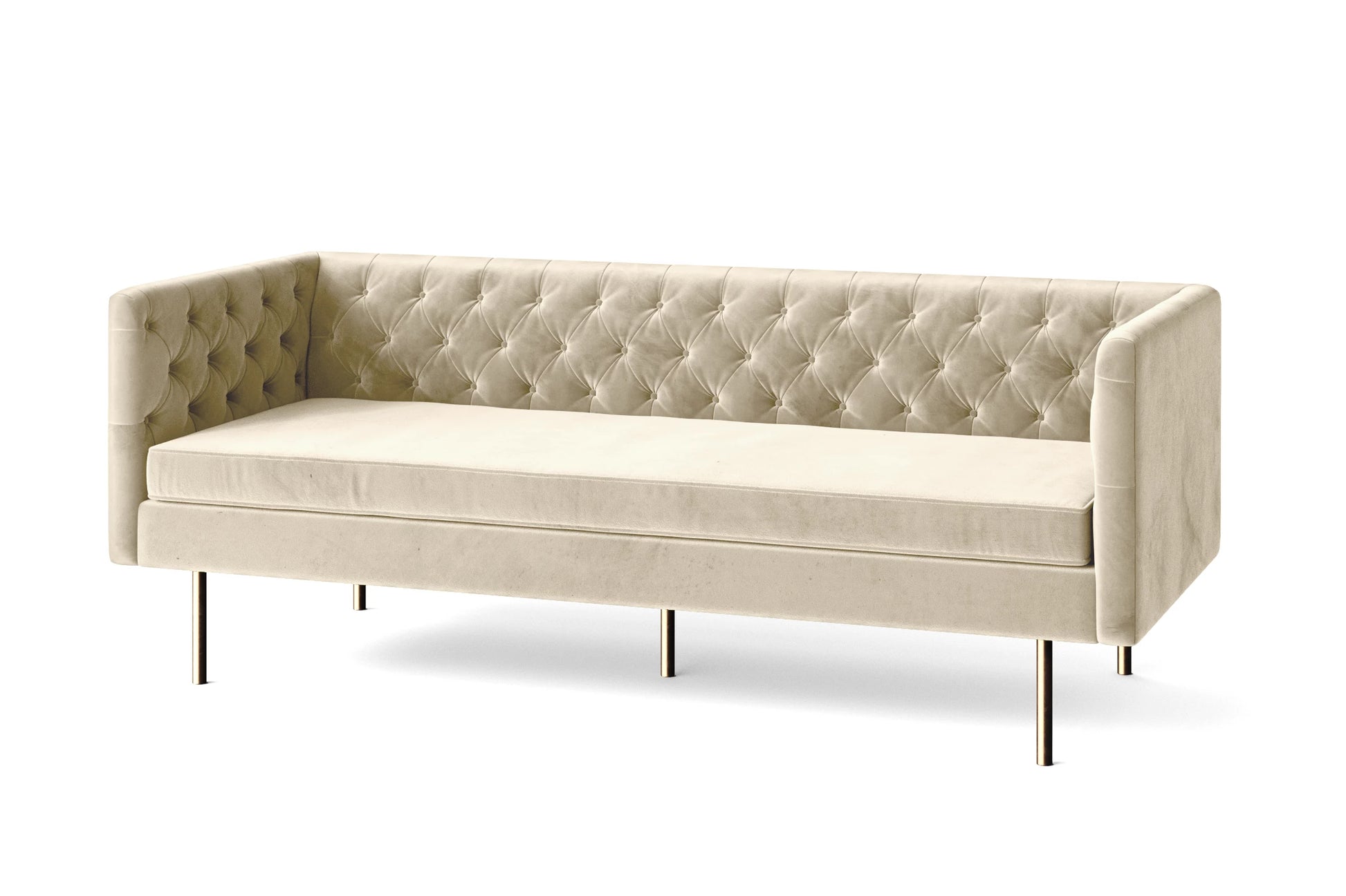 Spezia 3 Seater Sofa Cream Velvet