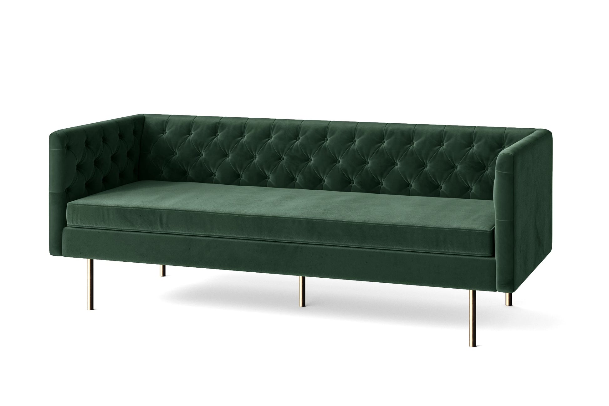 Spezia 3 Seater Sofa Green Velvet